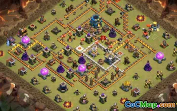 Coc Town Hall 12 Układy podstawowe: Wojna, trofeum i mapy domowe #14526