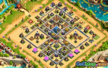 Ratusz CoC 12 układów bazowych: mapy wojny, trofeów i domów #16548