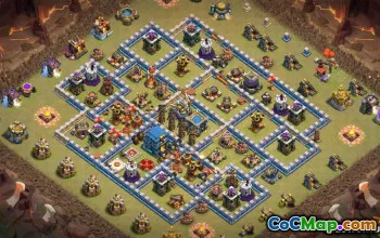 COC市政厅12基本布局：战争，奖杯和家乡＃10088