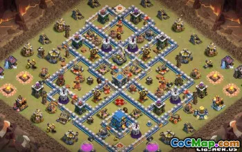 COC市政厅12基本布局：战争，奖杯和家乡＃11021