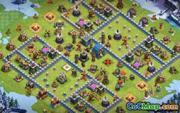 COC市政厅12基本布局：战争，奖杯和家乡＃11188