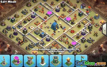 Primăria COC 12 Aspecte de bază: Război, Trofeu și Village Home #13583