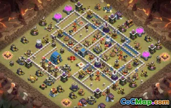 Coc Town Hall 12 Układy podstawowe: War, Trophy & Home Village #14702