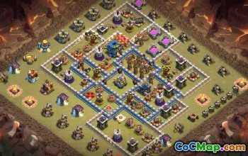 CoC Town Hall 12 Base Layouts: War, Trophy & Home Village #17303