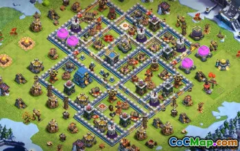 COC市政厅12基本布局：战争，奖杯和更多＃11839