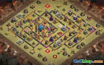 CoC Town Hall 12 Base & Map Layouts | War, Trophy & Home Village #31406