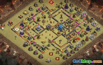 CoC Town Hall 12 Base Maps & Layouts | Trophy & War Defense #31163