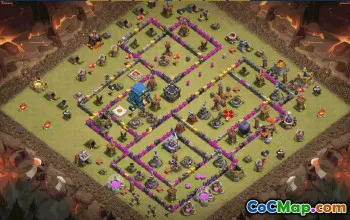 CoC Town Hall 12 Layouts & Base Maps | Trophy & War villages #31178