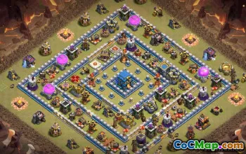 COC市政厅12布局：农业，奖杯和基本地图＃9701