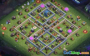 COC Town Hall 12 Layouts: Farming, Trophy & Home Base Maps #15637
