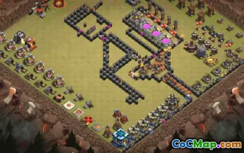CoC Town Hall 13 Base Copy & Map | Funny & Progress Layouts #33229