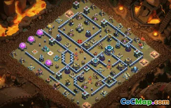 CoC Town Hall 13 Base Layouts & Clickable Maps | War, Trophy, Home #29864