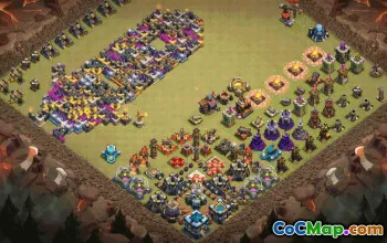 CoC Town Hall 13 Base Layouts & Copy Link | Trophy & Village Maps #31307