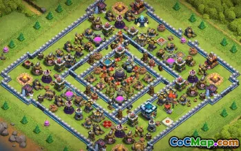 CoC Town Hall 13 Base Layouts: Farming & Trophy Maps #13546