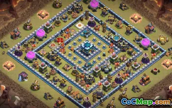 COC Town Hall 13 Baslayouter: Jordbruk och trofékartor #14490