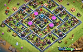 COC Town Hall 13 Baslayouter: Jordbruk och trofékartor #14896