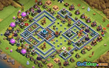 CoC Town Hall 13 Layouts Base: Home, Trophy & War Maps #14858