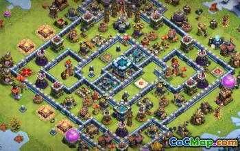 CoC Town Hall 13 Layouts Base: Home, Trophy & War Maps #14884