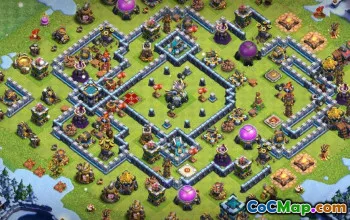CoC Town Hall 13 Layouts Base: Home, Trophy & War Maps #14887