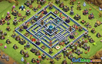 CoC Town Hall 13 Layouts Base: Home, Trophy & War Maps #15295