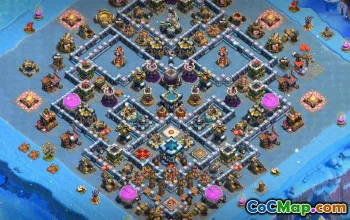 CoC Town Hall 13 Layouts Base: Home, Trophy & War Maps #15372