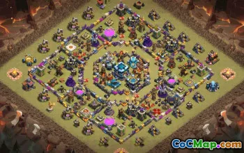 CoC Town Hall 13 Base Layouts | Home, War, Trophy & Farming #32092