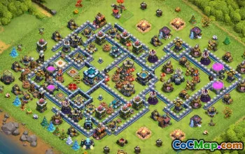 Coc Town Hall 13 Układy podstawowe: dom, mapy wojenne i trofeum #12852