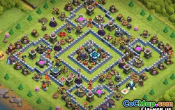 CoC Town Hall 13 Layouts Base: Home, War & Trophy Maps #13554