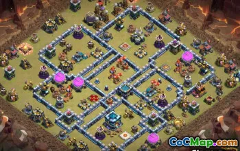 CoC Town Hall 13 Layouts Base - Mapas Home, Guerra e Troféus #13646