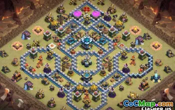 CoC Town Hall 13 Layouts Base: Home, War & Trophy Maps #13987