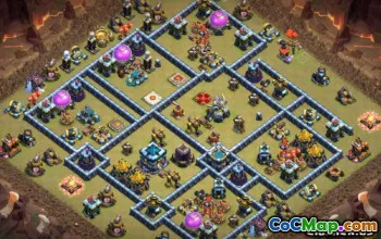CoC Town Hall 13 Base Layouts: Home, War & Trophy Maps #14140