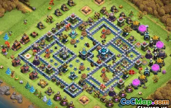 CoC Town Hall 13 Layouts Base: Home, War & Trophy Maps #14232