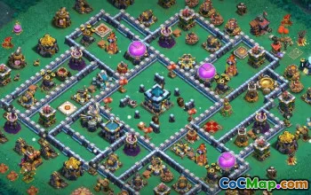 Radnice COC 13 Základní rozložení: Domů, válka a mapy trofejí #14863