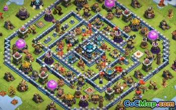 CoC Town Hall 13 Base Layouts: Home, War & Trophy Maps #14930