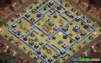 CoC Town Hall 13 Layouts Base: Home, War & Trophy Maps #15943