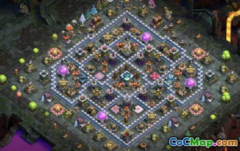 CoC Town Hall 13 Layouts Base: Home, War & Trophy Maps #16126