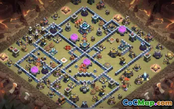 CoC Town Hall 13 Base Layouts: Home, War & Trophy Maps #17203