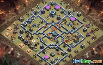 CoC Town Hall 13 Base Layouts: Home, War & Trophy Maps #17384