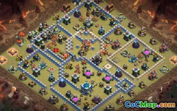 CoC Town Hall 13 Base Layouts: Home, War & Trophy Maps #17387