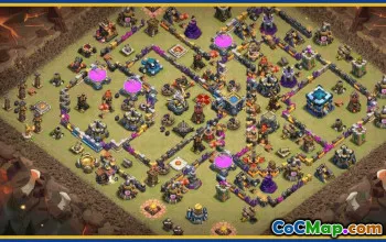 CoC Town Hall 13 Base Layouts & Links | Home, Trophy, War Maps #30041