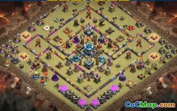 COC Town Hall 13 Base Layouts & Links | Home, Trophy, War Maps #30786