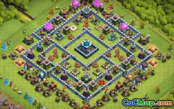 Coc Town Hall 13 Base Layouts & Links - Home Village Maps #12983