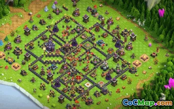 CoC Town Hall 13 Base Layouts, Links & Maps | Home, Trophy, War #33056