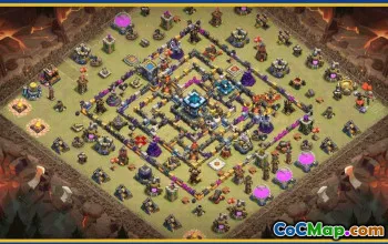 CoC Town Hall 13 Base Layouts & Links | Trophy, Farming & Home Village #29635