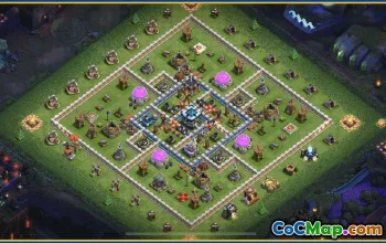 CoC Town Hall 13 Base Layouts & Links | Trophy, Farming, Map #29744