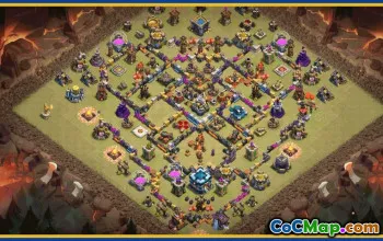 CoC Town Hall 13 Base Layouts & Links | War & Home Village Design #29590