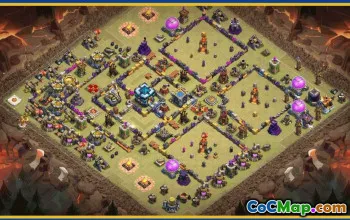 CoC Town Hall 13 Base Layouts & Links | War, Trophy, Home Village #29054