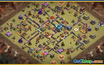 CoC Town Hall 13 Base Layouts & Links – War, Trophy & Home Village #29439