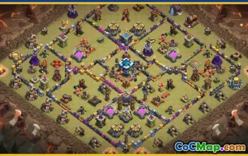 CoC Town Hall 13 Base Layouts & Links | War, Trophy, Home Village #29444