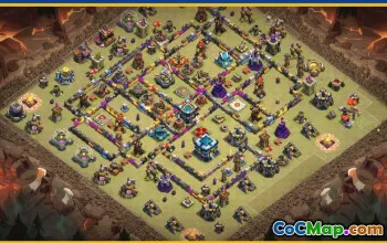 CoC Town Hall 13 Base Layouts & Links | War, Trophy & Home Village #30530